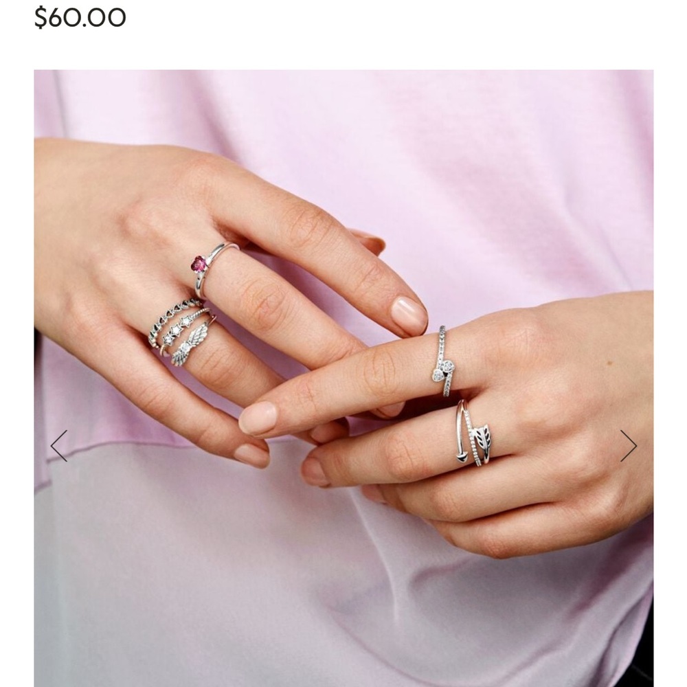 Pandora Celestial Stars Ring - Silver View 3